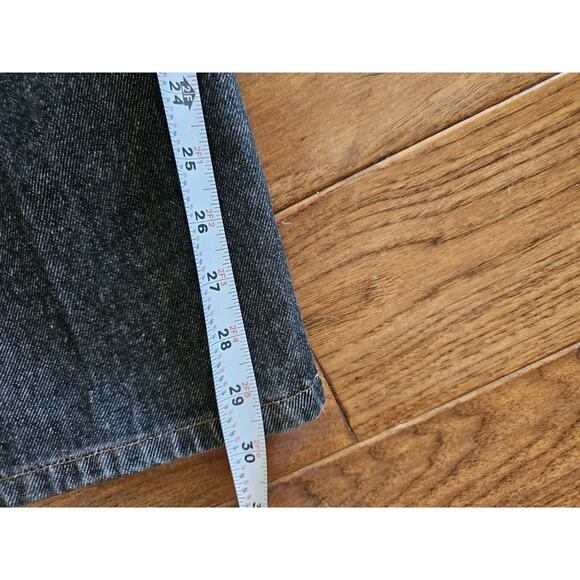 Polo Jeans Co RL Vintage Buttonfly Jeans Black Women's Size 6 Mid Rise Boot Cut - Picture 8 of 9